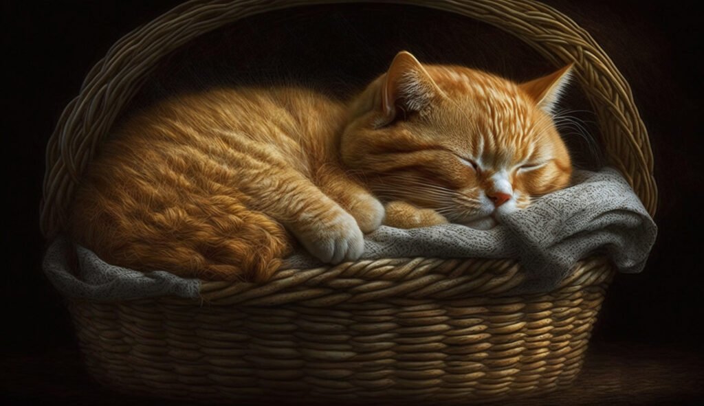 cat basket is sleeping blanket - Bolak balik kucing keluar masuk ruangan. Ada apa dengannya ya?