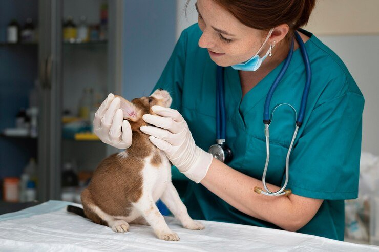 close up veterinarian taking care dog 23 2149100181 - 13 Cara Mengetahui Kondisi Anjing Sehat: Panduan Lengkap untuk Pemilik Baru