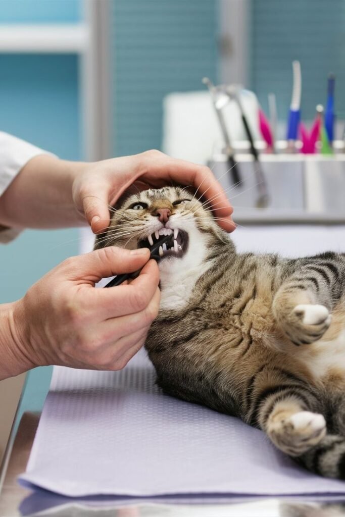 masalah kesehatan mulut penyebab kucing suka gigit kabel listrik